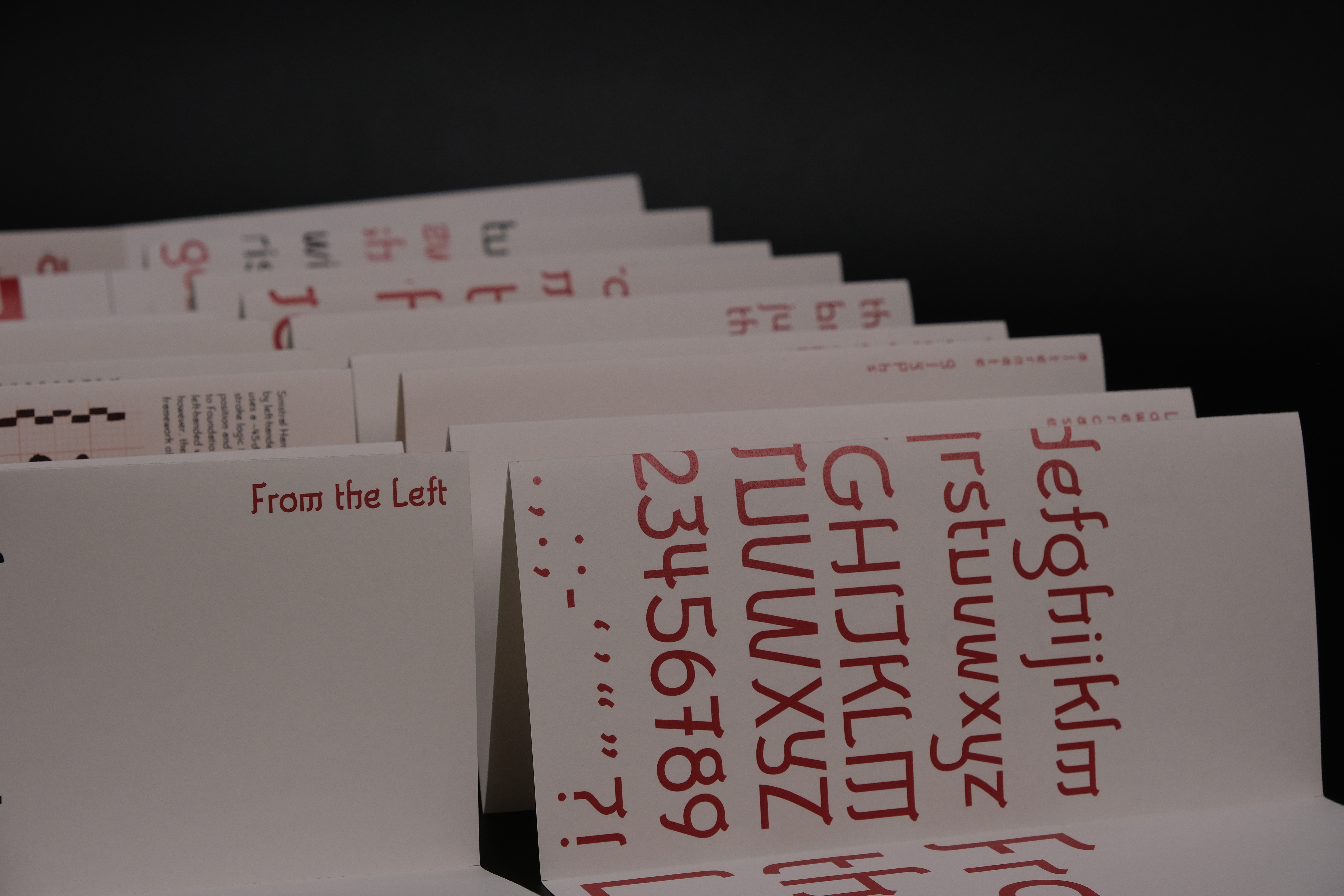 From the Left Typography Specimen